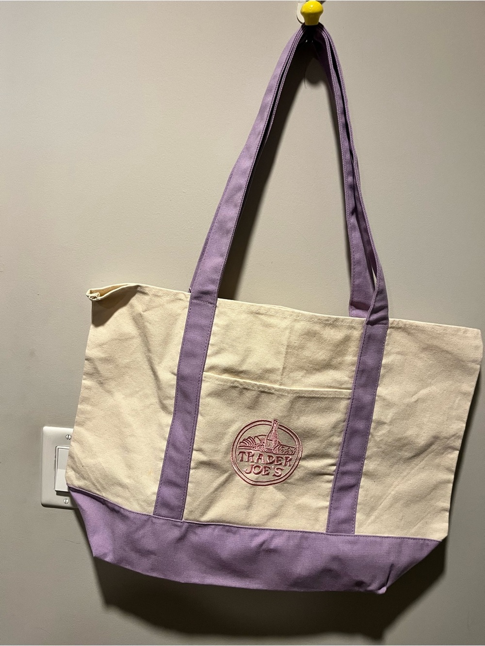 Trader Joe’s Tote Bag, Lavender (spring 2026) Full Size with tags